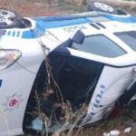 Kocaeli'de ekip otosu devrildi: 2 polis yaralı