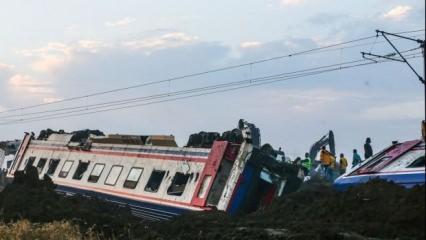 Tekirdağ'da tren kazası! &Ouml;l&uuml; sayısı y&uuml;kseldi...