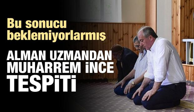 Alman uzmandan Muharrem İnce tespiti!
