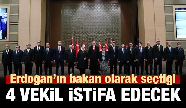 Milletvekilliğinden istifa edecek 4 bakan!