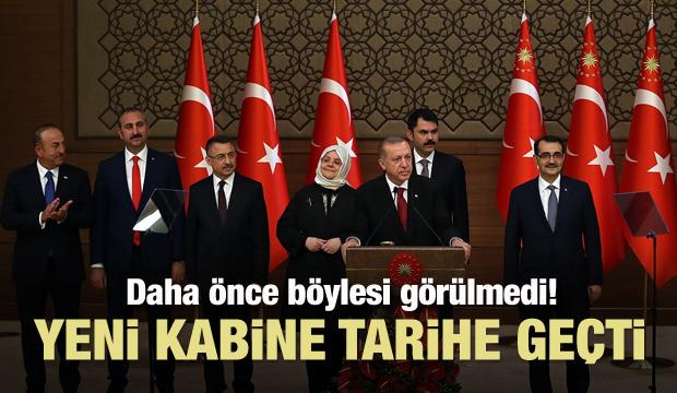 Yeni kabine Türkiye tarihine geçti