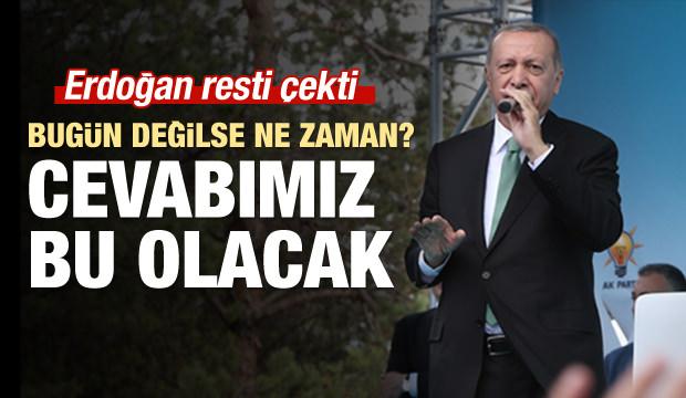 Erdoğan: Dolar bizim yollarımızı kesmez, hiç endişe etmeyin