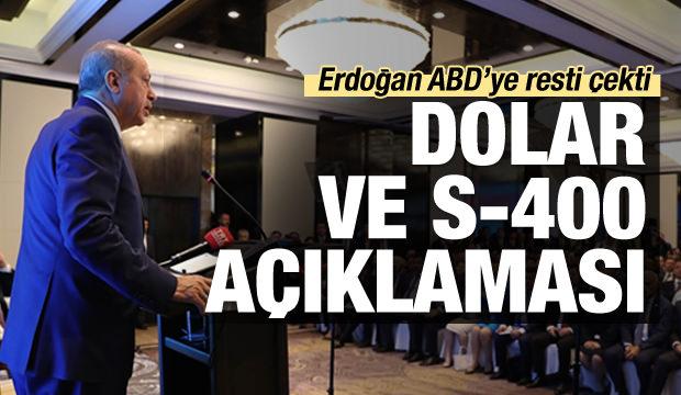Erdoğan'dan son dakika 'dolar' mesajı