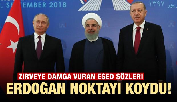 Damga vuran Esed sözleri! Erdoğan noktayı koydu