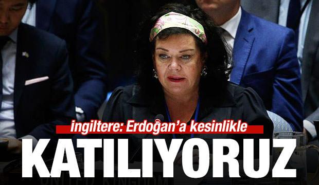 İngiltere: Erdoğan'a kesinlikle katılıyoruz