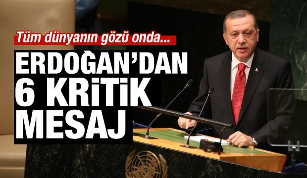 Erdoğan’dan BM zirvesinde 6 mesaj