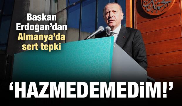 Erdoğan tepki gösterdi! 'Hazmedemedim'