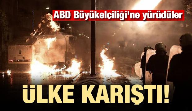 ABD BÃ¼yÃ¼kelÃ§iliÄi'ne yÃ¼rÃ¼dÃ¼ler: OrtalÄ±k savaÅ alanÄ±na dÃ¶ndÃ¼