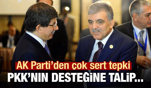 AK Parti'den GÃ¼l ve DavutoÄluâna sert tepki: Siz PKK'nÄ±n...