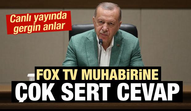 ErdoÄan'dan Fox TV muhabirine Ã§ok sert cevap