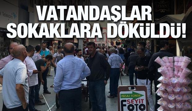 İstanbul'da deprem! Vatandaşlar sokaklara döküldü	