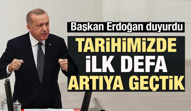 Erdoğan duyurdu: Tarihimizde ilk defa...