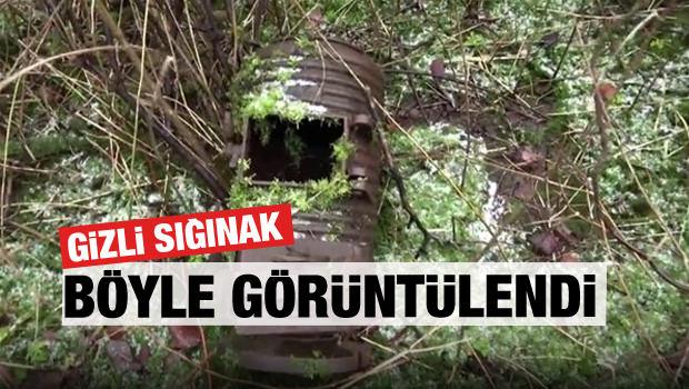 Gizli sığınak b&ouml;yle g&ouml;r&uuml;nt&uuml;lendi