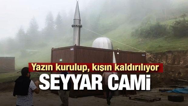 Çamlıhemşin'de ki Seyyar Cami Görenleri Şaşırtıyor