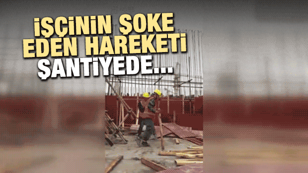 İşçinin şoke eden hareketi! Şantiyede...