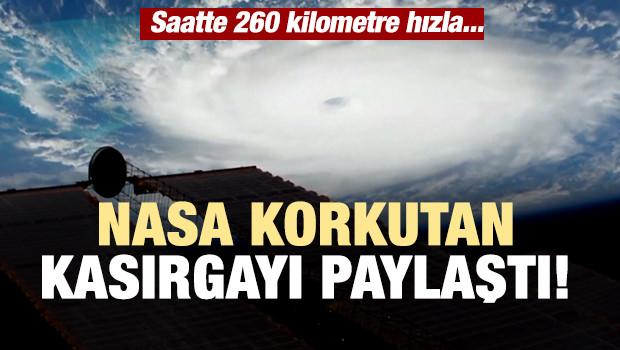 NASA dev kasırgayı paylaştı!