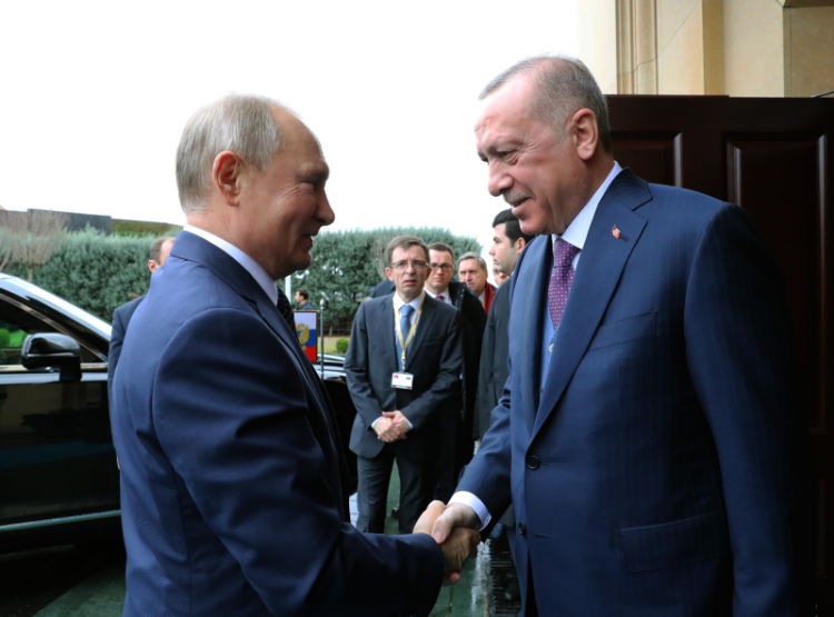 Başkan Erdoğan - Putin görüşmesinden ilk kareler!