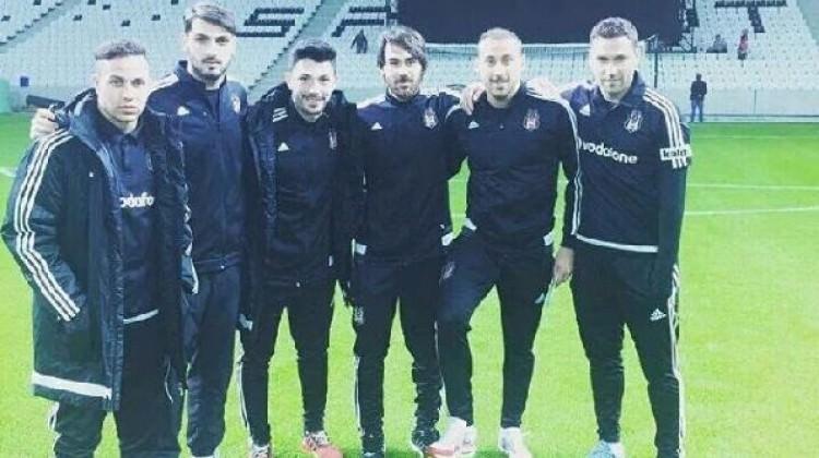 Beşiktaşlı futbolcular Arena'ya ayak bastı