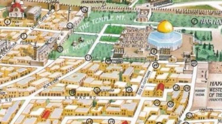İsrail'den 'Yahudi Kudüs' haritası
