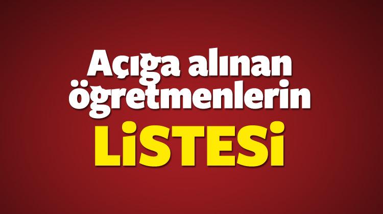 Açığa Alınan Bütün Öğretmenleri Listesi öğren - MEBBİS giriş sayfası
