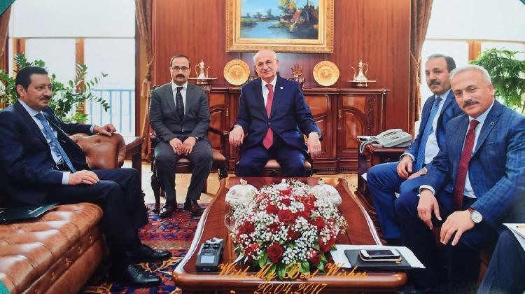 İsmail Kahraman Büyükelçi Hireyci'yi ağırladı