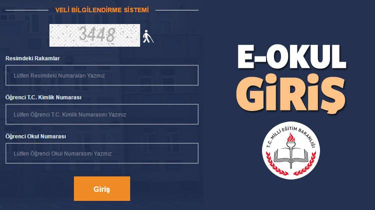 2017 - 2018 E-Okul giriş ekranı!