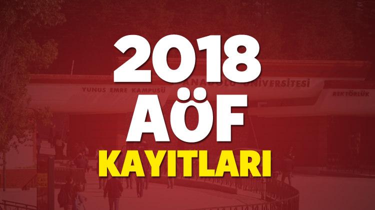 2017 - 2018 AÖF kayıtı nasıl yapılır? Son tarih ne zaman?