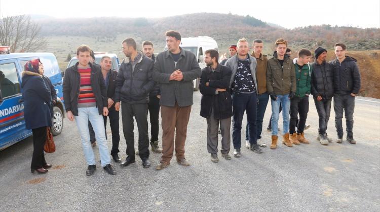 Kütahya'da asit tankeri protestosu