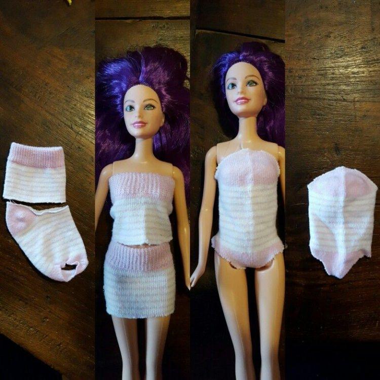 Barbie oyuncak bebeklere kıyafet nasıl dikilir? Kolay ve pratik bebek elbisesi dikimi