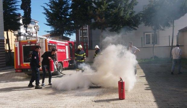 KYK yurdunda yangın tatbikatı yapıldı