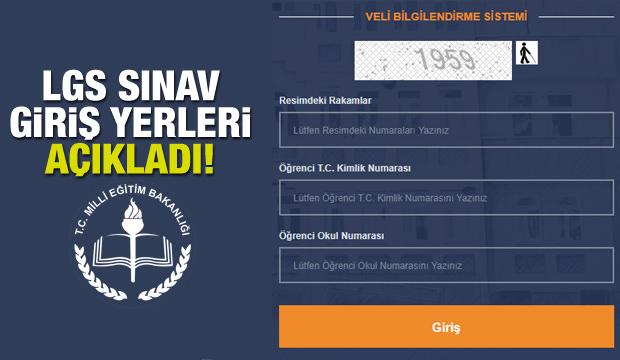 2018 LGS (Liseye Giriş Sınavı) giriş belgesi yazdırma ekranı...