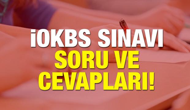 İOKBS soru ve cevapları! Bursluluk sınavı soru cevap kitapçığı...