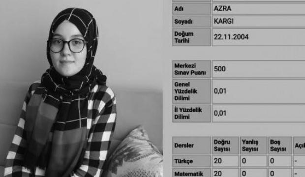 LGS birincisi İmam Hatipli Azra oldu