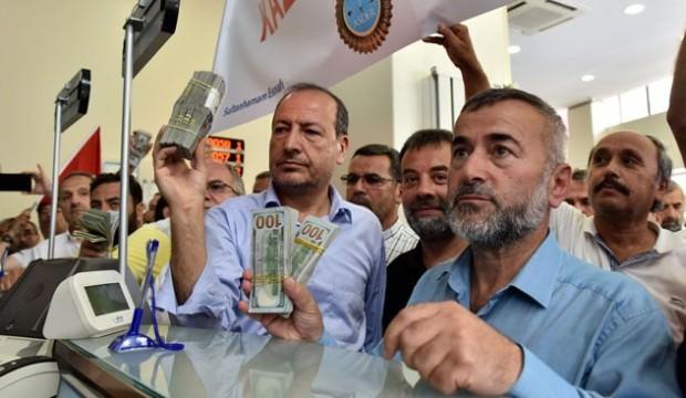 Esnaftan döviz bozdurma eylemi! Devam edeceğiz