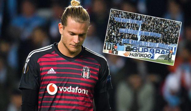 Malmö taraftarından Karius'a göndermeli pankart!