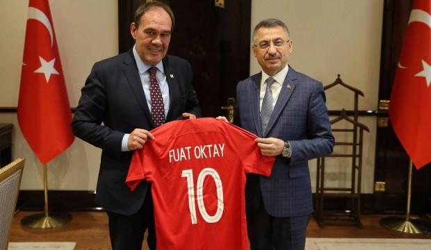 Demirören'den Fuat Oktay'a ziyaret