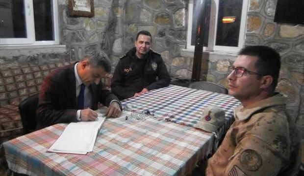 Kaymakam Özkan güvenlik güçlerini ziyaret etti