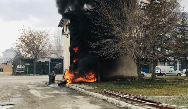 Ilgın'da sanayi sitesinde yangın