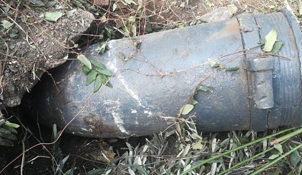 Kocaeli'de patlamamış top mermisi bulundu