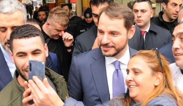 Bakan Albayrak'tan esnaf ziyareti
