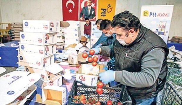 15 bin adrese 200 ton sebze gitti