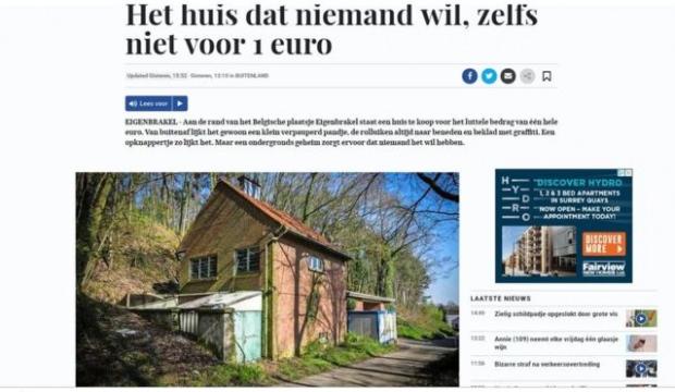 Belçika'daki o evi kimse istemiyor! 1 Euroya bile satılamadı