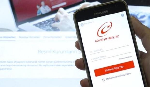 e-Devlet'te yeni hizmet... Saat 16:00 itibariyle başladı