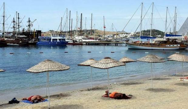 Bodrum'da şezlonglar kaldırılıyor
