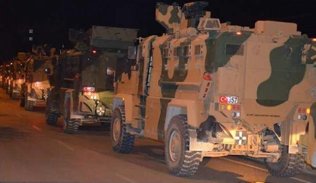 Gece sınıra askeri sevkiyat