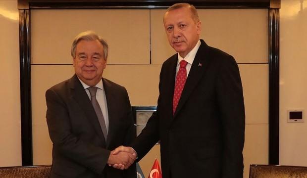 Cumhurbaşkanı Erdoğan Guterres ile telefonda görüştü!