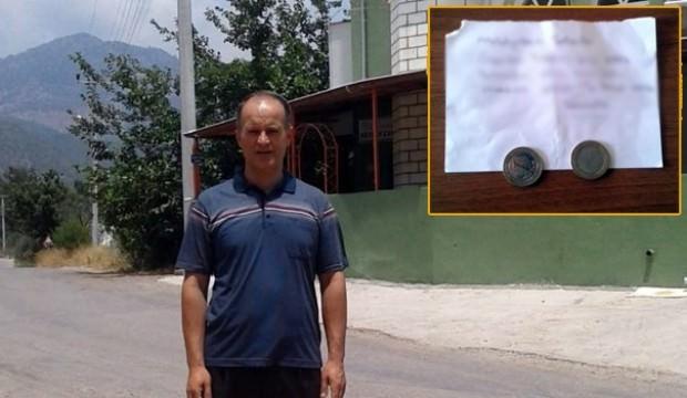 Camiye öyle bir not bıraktı ki, imam şaşırıp kaldı