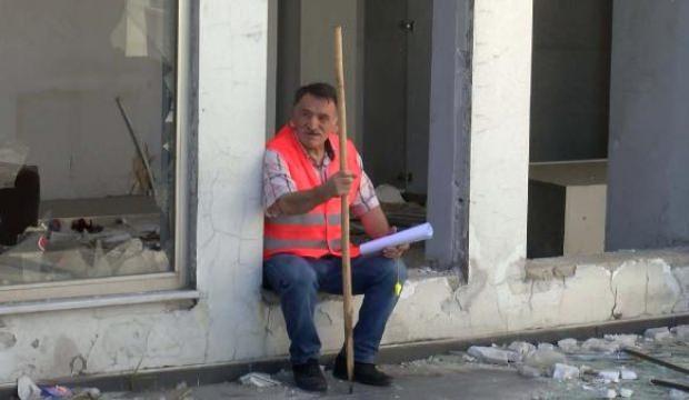 Yağmalanan Uzel fabrikasında sopalı nöbet