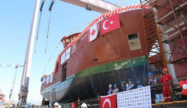 Bugün denize indirildi! İçinde fabrika var