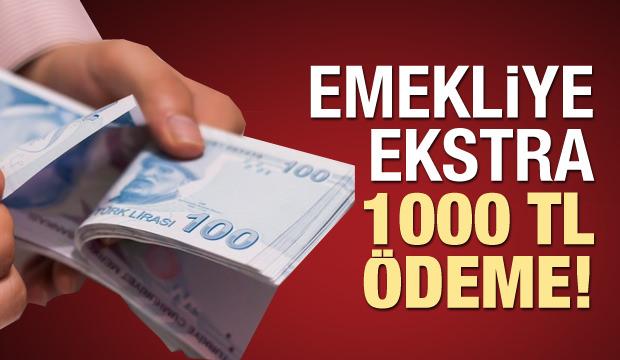 Emekli maaşına ekstra 1000 TL! Ödemeyi almak için gereken şartlar...
